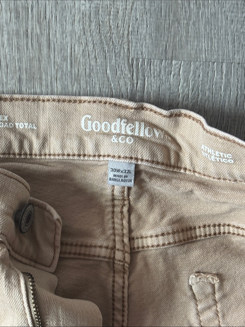 Goodfellow & Co Beige Straight-Leg Jeans - Picture 2 of 2